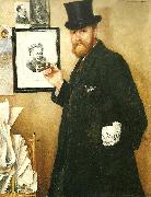 Ernst Josephson portratt av per staaff oil painting artist